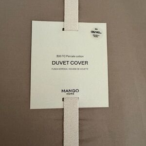 Mango Cotton Duvet Cover in Coffee
